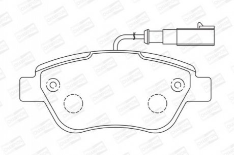 573074CH CHAMPION Колодки тормозные дисковые передні Fiat 500 1.4 (573074CH) CHAMPION