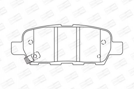 572501CH CHAMPION Колодки тормозные дисковые задні Nissan X-Trail (572501CH) CHAMPION