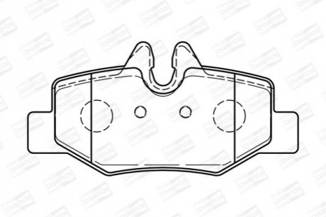 573222CH CHAMPION Колодки тормозные дисковые задние MB Vito (573222CH) CHAMPION