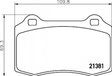 P36 020 BREMBO Гальмівні колодки дискові