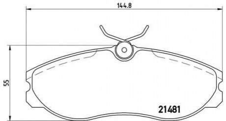 P24 039 BREMBO Гальмівні колодки дискові