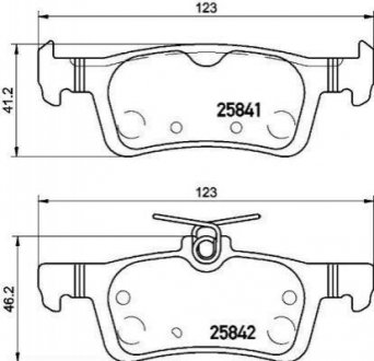 P61 121 BREMBO Гальмівні колодки дискові