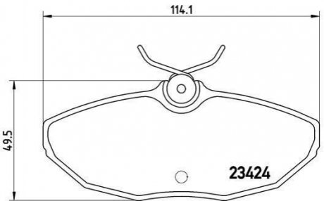 P36 013 BREMBO Гальмівні колодки дискові