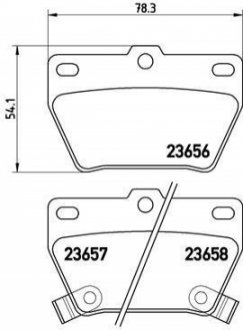 P83 057 BREMBO Гальмівні колодки дискові