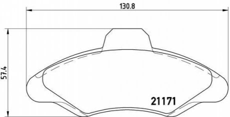 P24 029 BREMBO Гальмівні колодки дискові