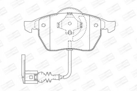 571984CH CHAMPION Колодки тормозные дисковые передние AUDI A3, S3 Quattro, TT, TT Quattro SEAT Leo