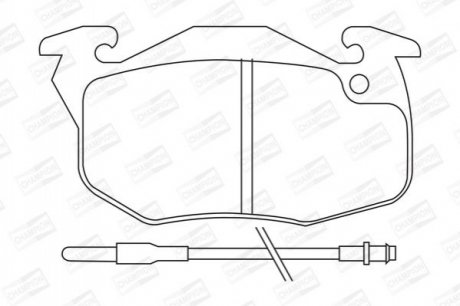 571332CH CHAMPION Колодки тормозные дисковые передні RENAULT Clio, Clio II, Espace I, Espace II,