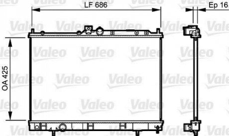 735201 Valeo Радиатор