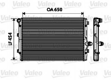 734333 Valeo Радиатор охлаждения двигателя