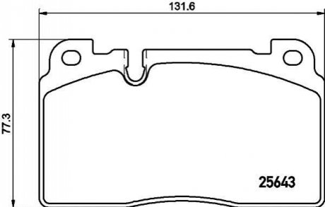 8DB355021331 HELLA Колодки гальмівні дискові комплект; передн.