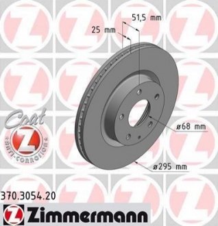 370.3054.20 ZIMMERMANN Диск тормозной