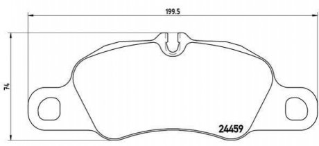 P65 018 BREMBO Гальмівні колодки дискові