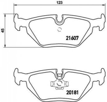 P06 013 BREMBO Гальмівні колодки дискові