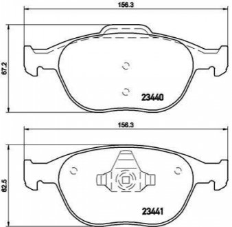 P24 058 BREMBO Гальмівні колодки дискові