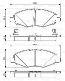 0986494326 BOSCH Гальмівні колодки дискові