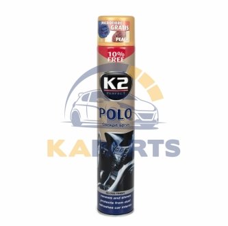 K407BR0 K2 Поліроль для торпедо "персик" / K2 PERFECT POLO COCKPIT SPRAY 750ML PEACH