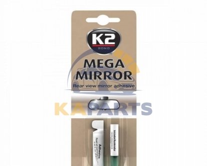 B110 K2 Клей для дзеркала заднього огляду / K2 BOND MEGA MIRROR (0,6+0,5ML)