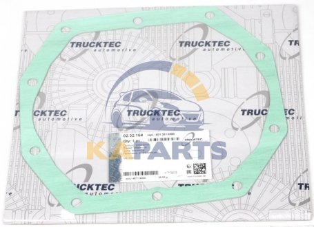 02.32.164 TRUCKTEC Прокладка кришки редуктора моста