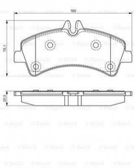 0 986 495 099 BOSCH ДИСКОВI КОЛОДКИ ЗАДНI PREMIUM2