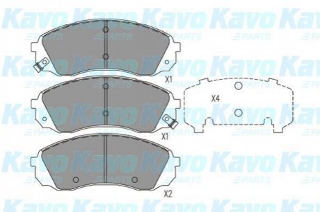 KBP-4024 KAVO Комплект гальмівних колодок