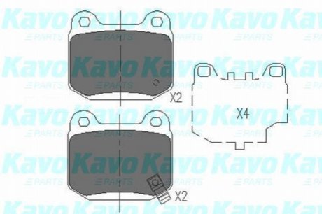 KBP-6562 KAVO Комплект гальмівних колодок