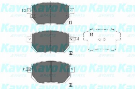 KBP-6573 KAVO Комплект гальмівних колодок