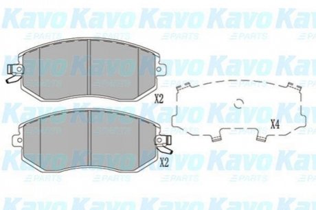 KBP-8025 KAVO Комплект гальмівних колодок