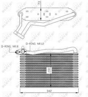 36037 NRF Випаровувач кондиционера