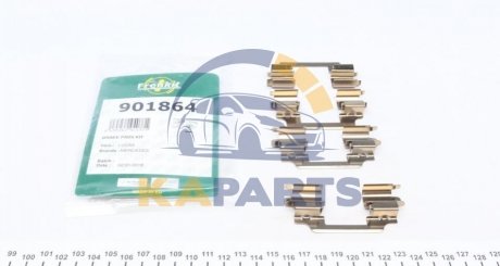 901864 FRENKIT Комплект планок супорта