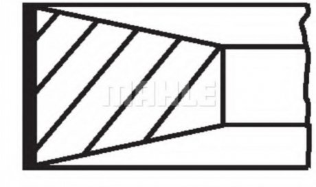 002 80 N1 MAHLE / KNECHT Кільця поршневі