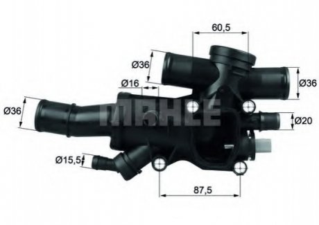 TH 44 83 MAHLE / KNECHT Термостат