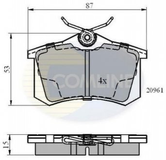 CBP0108 Comline CBP0108 Comline - Гальмівні колодки до дисків