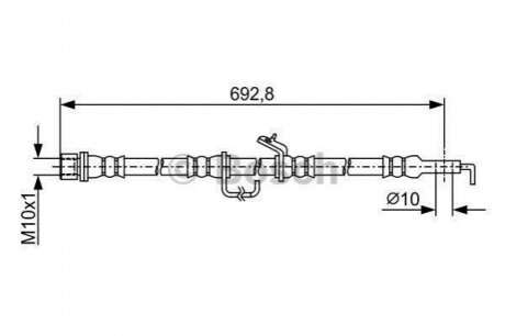 1987481922 BOSCH Гальмівний шланг