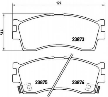 P30 016 BREMBO Гальмівні колодки дискові