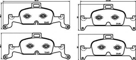 P85 164 BREMBO Гальмівні колодки дискові