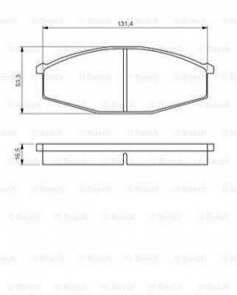 0 986 494 566 BOSCH ГАЛЬМІВНІ КОЛОДКИ,ДИСКОВІ