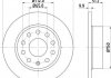 8DD355109-601 HELLA Гальмівний диск зад. Caddy III/Octavia II/III/Golf V/VI 03- (253x9.9) (фото 1)