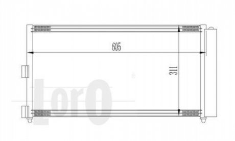 016-016-0016 DEPO Радиатор кондиционера Doblo 1.3/1.9 JTD/D Multijet 03-