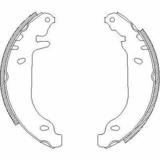 4506.00 REMSA Колодки гальмівні барабанні