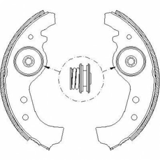 4015.01 REMSA Колодки гальмівні барабанні