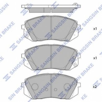 SP1682 Hi-Q (SANGSIN) Колодки гальмівні дискові