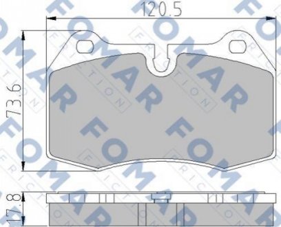 FO 904981 FOMAR Колодки гальмівні дискові