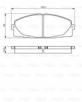 0 986 495 152 BOSCH Колодки гальмівні дискові