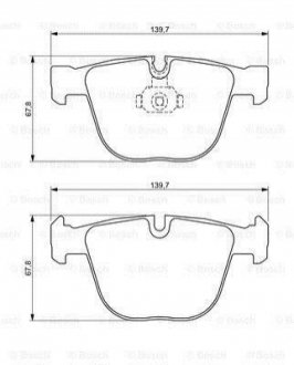 0 986 494 325 BOSCH Колодки тормозные