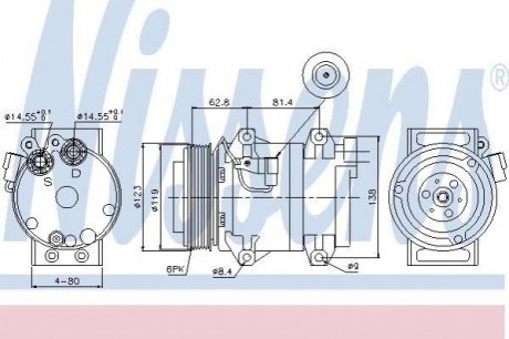 89070 NISSENS Компресор кондиционера