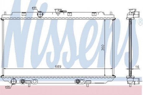 67347A NISSENS Радиатор охолоджування