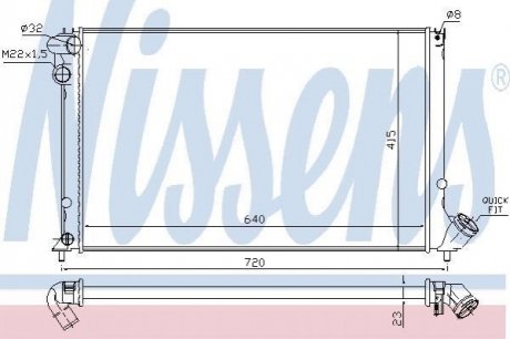 63731 NISSENS Радиатор охолоджування