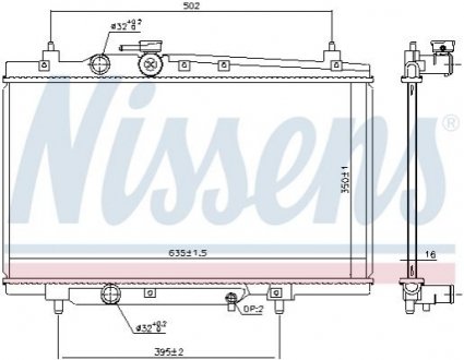 606668 NISSENS Радиатор охолоджування