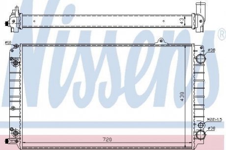 60239 NISSENS Радиатор охолоджування