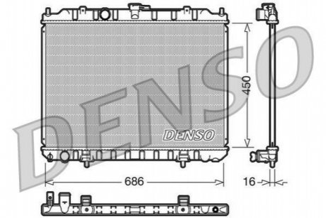 DRM46004 DENSO Радиатор охолоджування